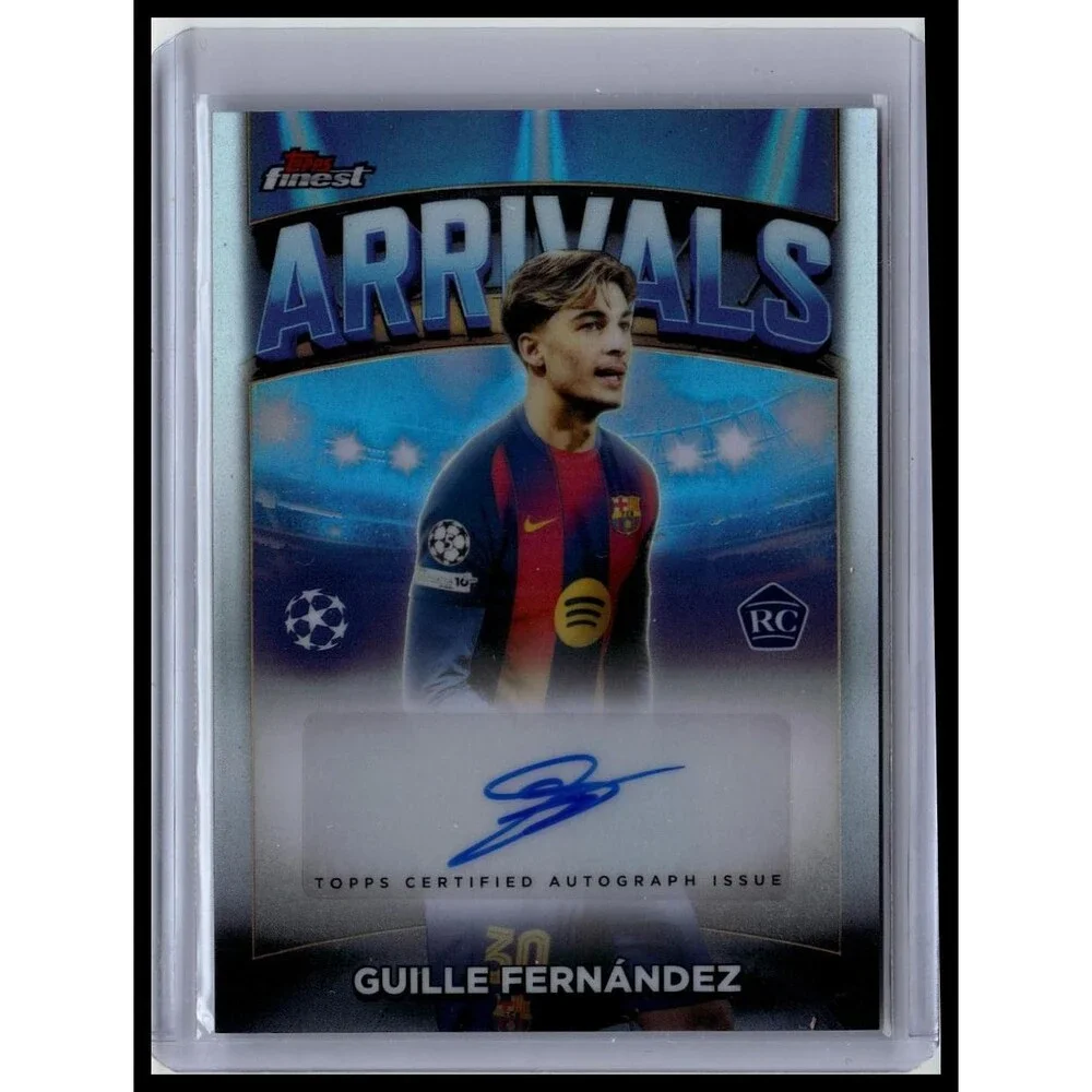 2025-26 Finest UEFA Guille Fernández #AA-GF FC Barcelona Arrivals Autographs